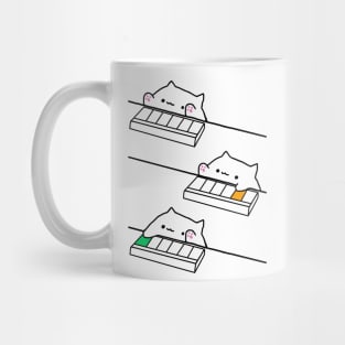 Bongo Cat & Keyboard Mug